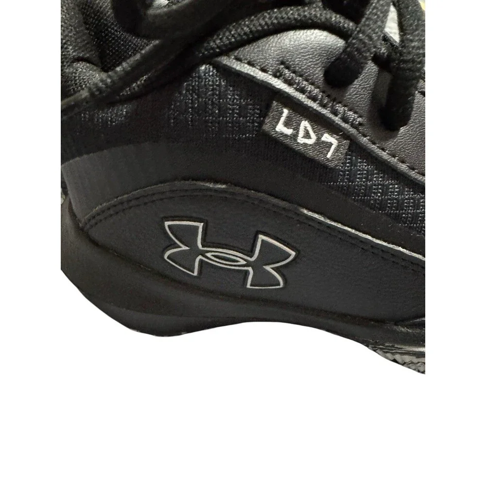 Under Armour UA GS Lockdown 7 Black/Black Kids 4Y New